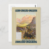 Stansstad-Engelberg Vintage Poster 1910 Briefkaart (Voorkant / Achterkant)