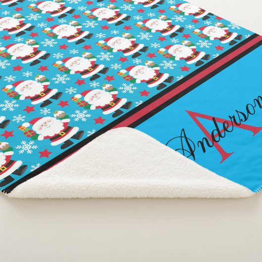 Stanta Blue gepersonaliseerd Sherpa Deken (3/4)