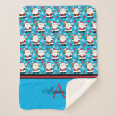 Stanta Blue gepersonaliseerd Sherpa Deken (Voorkant)