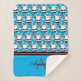 Stanta Blue gepersonaliseerd Sherpa Deken