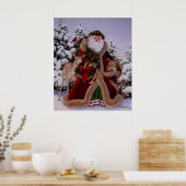 Stanta Claus en het Poster Forest Scene (Keuken)