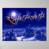 Stanta Claus Sleigh Poster (Voorkant)
