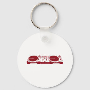 Stanton DJ Setup - Disk Jockey Music DJing Deck Sleutelhanger