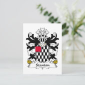Stanton Family Crest Briefkaart (Staand voorkant)