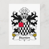 Stanton Family Crest Briefkaart (Voorkant)