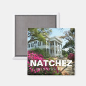 Stanton Hall Natchez, Mississippi souvenir magneet (Voorkant / Achterkant)