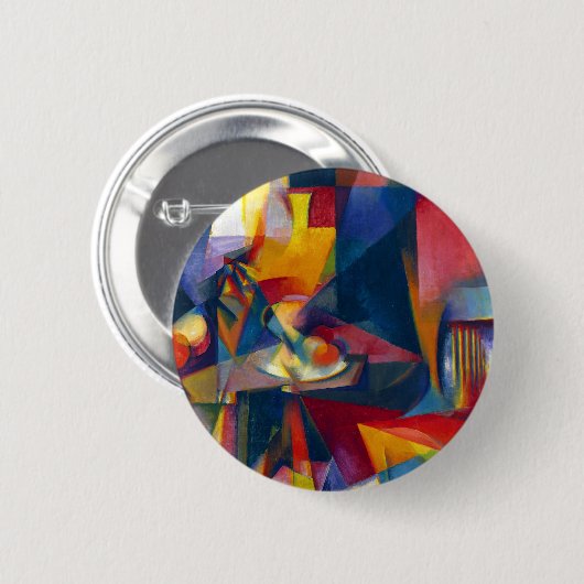 Stanton Macdonald Wright Synchromy 3 Ronde Button 5,7 Cm (Voorkant /achterkant)