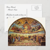 Stanza della Signatura in het Vaticaan voor paus j Briefkaart (Voorkant / Achterkant)