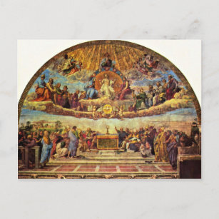 Stanza della Signatura in het Vaticaan voor paus j Briefkaart