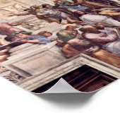 Stanza della Signatura in het Vaticaan voor paus j Poster (Hoek)