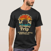 Stap aan boord van het schip Retro Birthday Cruise T-shirt (Voorkant)