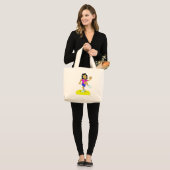 Stap-aërobe Grote Tote Bag (Voorkant (model))