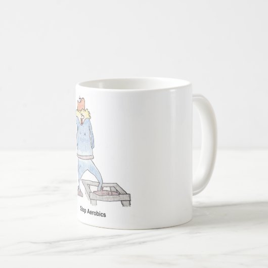 Stap-aërobe Koffiemok (Voorkant rechts)