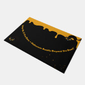 Stap ,als je durft! Spooky Halloween Deurmat (Schuin)