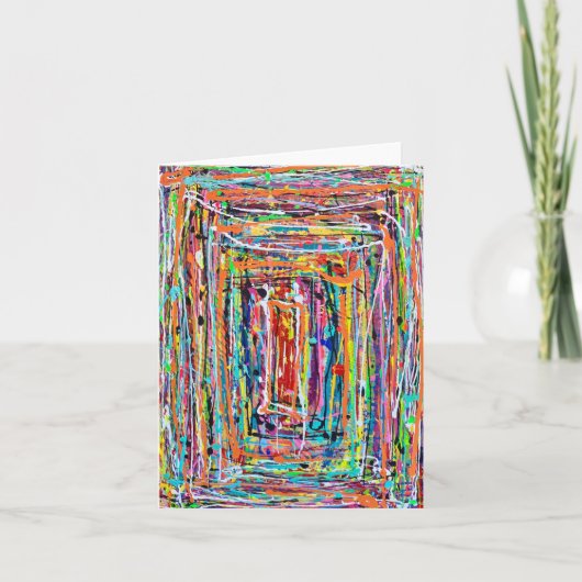Stap binnen Blanco Notecard Bedankkaart (Voorkant)
