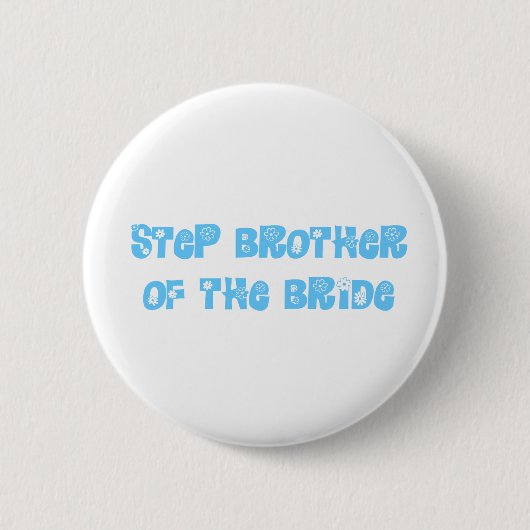 Stap Broer van de Bride Ronde Button 5,7 Cm (Voorkant)