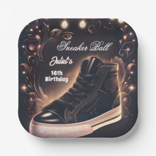 Stap Chic Schoen Meisje Sweet 16 Sneaker Bal Verja Papieren Bordje