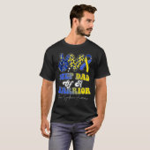 Stap Dad Warrior Down Syndrome Awareness Family T-shirt (Voorkant volledig)