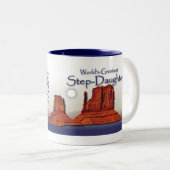 Stap-dochter's liefhebbende blauwe Mok (Voorkant rechts)