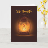 Stap doener denken van u in Camp met Lantern Kaart (Gele Bloem)