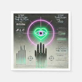 🖤 "Stap door de glitch" Weirdcore servet 🖤