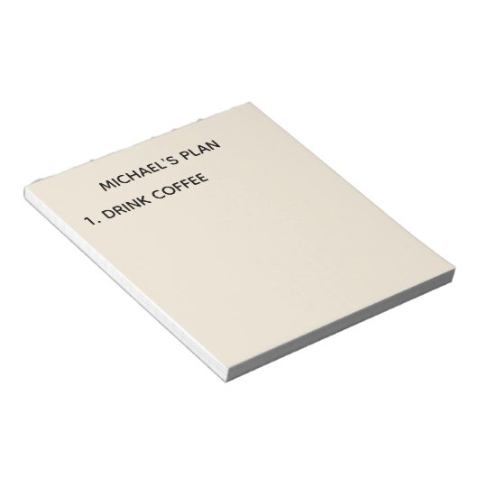 Stap één Blocnote (Schuin)