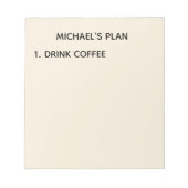 Stap één Blocnote (Voorkant)