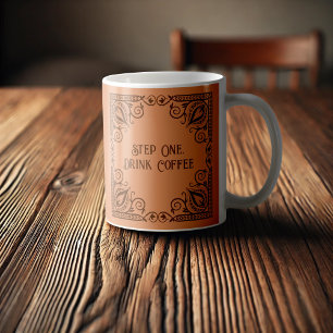 Stap Een Drink Koffie Lotus & Vines Decoratief Koffiemok
