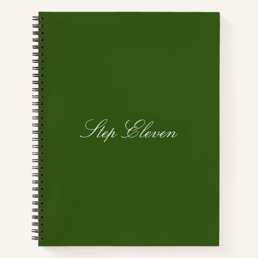 "Stap Eleven" Notitieboek (Voorkant)