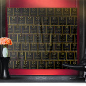 Stap en Herhaal 50 Fabulous Verjaardag Goud Zwart Wandkleed