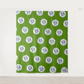 Stap en Herhaal Achtergrond Eigen Bedrijfslogo Gro Wandkleed (Voorkant)