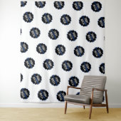 Stap en Herhaal Achtergrond Eigen Zakelijk Logo Wi Wandkleed (In situ)