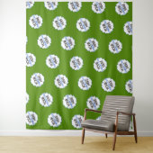 Stap en herhaal Achtergrond Groen Bedrijfs Logo Wandkleed (In situ)