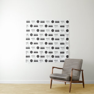 Stap en herhaal Bedrijf aangepaste Sponsor logo's Wandkleed