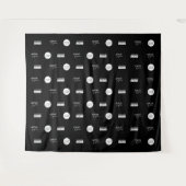 Stap-en-herhaal Bedrijfssponsorlogo's Mediamuur Wandkleed (Voorkant (horizontaal))