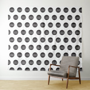 Stap en herhaal logo selfie fotobackdrop wandkleed