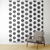 Stap en herhaal logo selfie fotobackdrop wandkleed (In situ)