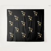 Stap en Herhaal New Years Eve Party Wandkleed (Voorkant (horizontaal))