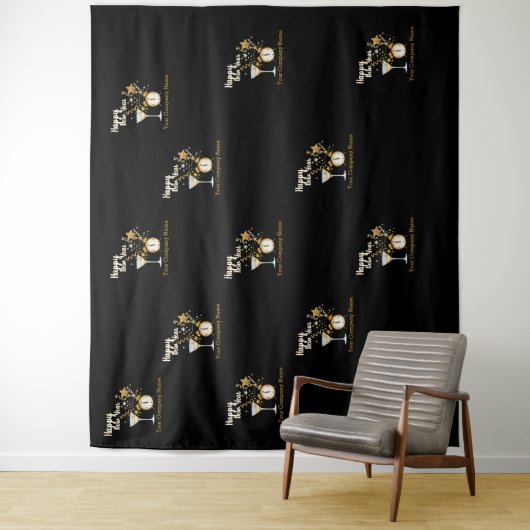 Stap en Herhaal New Years Eve Party Wandkleed (In situ)