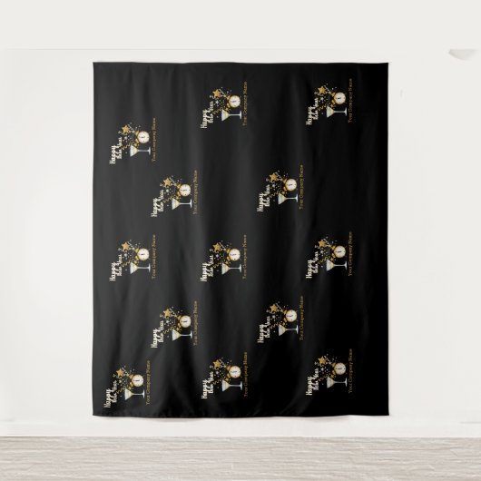 Stap en Herhaal New Years Eve Party Wandkleed (Voorkant)