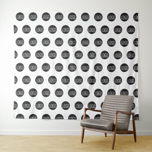 Stap- en herhalingslogo Selfie-foto-achtergrond Wandkleed (In Situ (horizontaal))