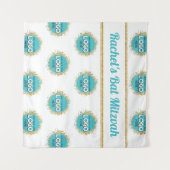 Stap & Herhaal Bat Mitzvah LOGO toevoegen Achtergr Wandkleed (Voorkant (horizontaal))