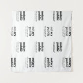 Stap & Herhaal Witte Notaris Openbaar Modern Evene Wandkleed (Voorkant (horizontaal))