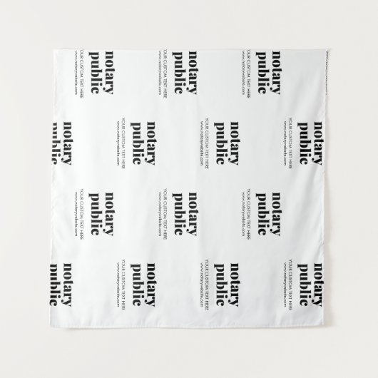 Stap & Herhaal Witte Notaris Openbaar Modern Evene Wandkleed (Voorkant (horizontaal))