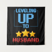 Stap hoger naar echtgenoot Funny bruidegom om bach Wandkleed (Voorkant)