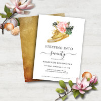 Stap in 70 Bloemen Gouden Schoen Verjaardag