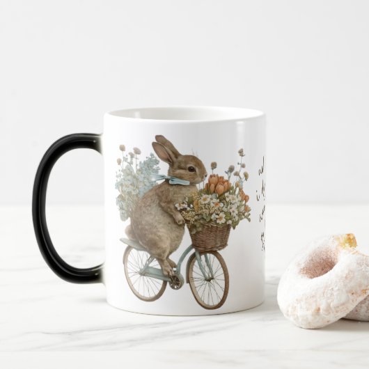 Stap in de Mok van Happiness Bunny Coffee (Met donut)