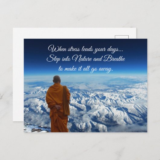 Stap in de natuur briefkaart (Voorkant / Achterkant)