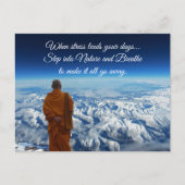 Stap in de natuur briefkaart (Voorkant)