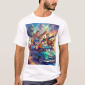 Stap in de nostalgie met klassieke Cartoons! 🎥 T-shirt (Voorkant)
